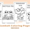 Gumball Coloring Pages for Kids