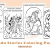 Hindu Stories Coloring Pages for Kids