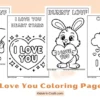 I Love You Coloring Pages for Kids