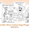 Inside Out Coloring Pages for Kids