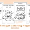 Keroppi Coloring Pages for Kids