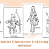 Mahabharat Character Coloring Pages for Kids
