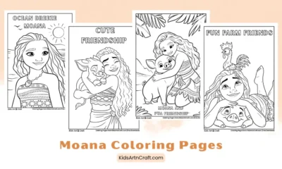 Moana Coloring Pages for Kids