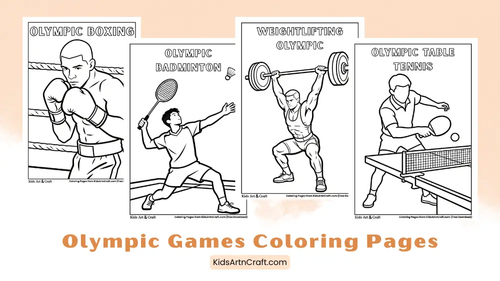 Olympic Games Coloring Pages for Kids