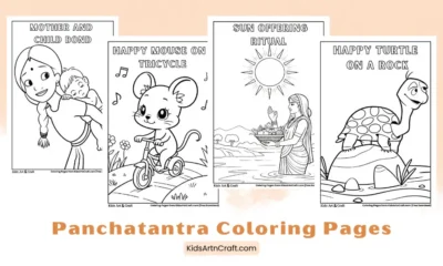 Panchatantra Coloring Pages for Kids