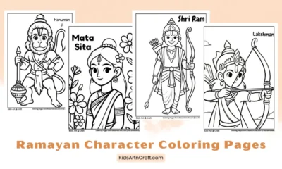 Ramayan Character Coloring Pages for Kids