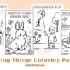 Spring Things Coloring Pages for Kids