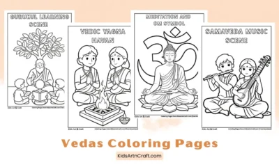 Vedas Coloring Pages for Kids