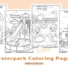 Waterpark Coloring Pages for Kids