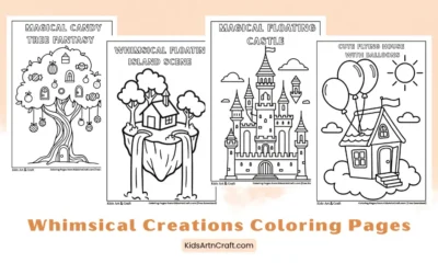 Whimsical Creations Coloring Pages for Kids