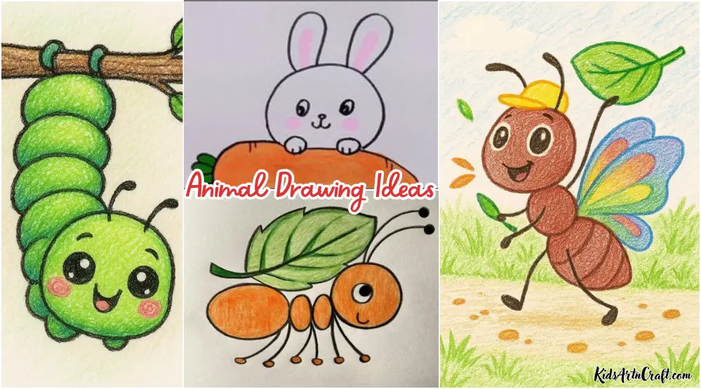 Animal Drawing: Easy Animal Drawing Ideas, Sketches, Tutorials & Activities for Kids