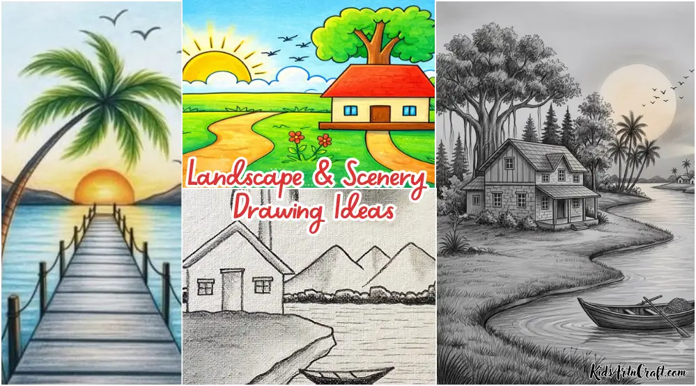 Landscape and Scenery Drawings